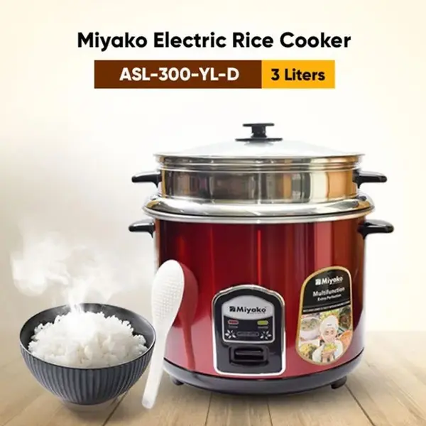 Miyako ASL-3P-300 YLD 3 Liters 3 In 1 Double Pot Rice Cooker – View 2
